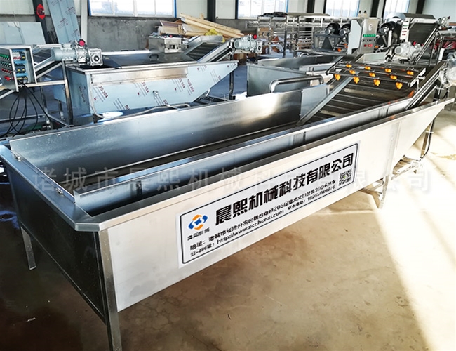 渦流凈菜加工流水線 好用的鮮切菜渦流蔬菜清洗機